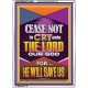 CEASE NOT TO CRY UNTO THE LORD   Unique Power Bible Portrait  GWARMOUR11964  