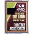 GO IN PEACE THE PRESENCE OF THE LORD BE WITH YOU  Ultimate Power Portrait  GWARMOUR11965  "12x18"