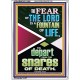 THE FEAR OF THE LORD IS THE FOUNTAIN OF LIFE  Large Scripture Wall Art  GWARMOUR11966  