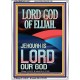 THE LORD GOD OF ELIJAH JEHOVAH IS LORD OUR GOD  Scripture Wall Art  GWARMOUR11971  