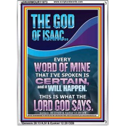 EVERY WORD OF MINE IS CERTAIN SAITH THE LORD  Scriptural Wall Art  GWARMOUR11973  "12x18"