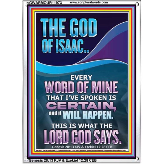 EVERY WORD OF MINE IS CERTAIN SAITH THE LORD  Scriptural Wall Art  GWARMOUR11973  