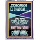 JEHOVAH EL SHADDAI THE GREAT PROVIDER  Scriptures Décor Wall Art  GWARMOUR11976  