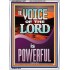 THE VOICE OF THE LORD IS POWERFUL  Scriptures Décor Wall Art  GWARMOUR11977  "12x18"