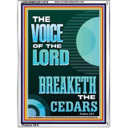 THE VOICE OF THE LORD BREAKETH THE CEDARS  Scriptural Décor Portrait  GWARMOUR11979  