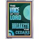 THE VOICE OF THE LORD BREAKETH THE CEDARS  Scriptural Décor Portrait  GWARMOUR11979  