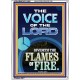 THE VOICE OF THE LORD DIVIDETH THE FLAMES OF FIRE  Christian Portrait Art  GWARMOUR11980  