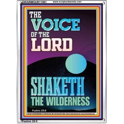 THE VOICE OF THE LORD SHAKETH THE WILDERNESS  Christian Portrait Art  GWARMOUR11981  