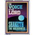 THE VOICE OF THE LORD SHAKETH THE WILDERNESS  Christian Portrait Art  GWARMOUR11981  "12x18"
