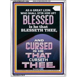 BLESSED IS HE THAT BLESSETH THEE  Encouraging Bible Verse Portrait  GWARMOUR11994  "12x18"
