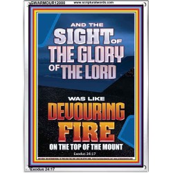 THE SIGHT OF THE GLORY OF THE LORD WAS LIKE DEVOURING FIRE  Christian Paintings  GWARMOUR12000  
