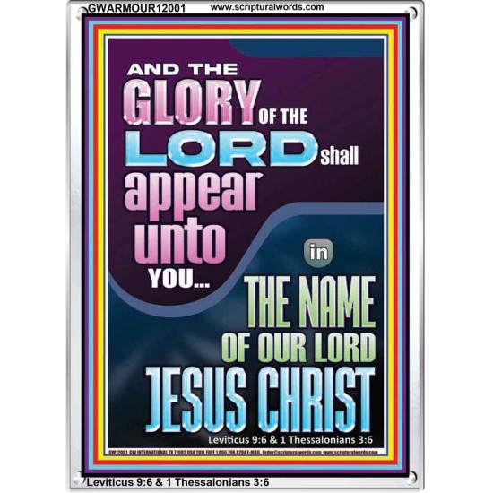 THE GLORY OF THE LORD SHALL APPEAR UNTO YOU  Contemporary Christian Wall Art  GWARMOUR12001  