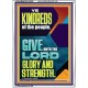 GIVE UNTO THE LORD GLORY AND STRENGTH  Scripture Art  GWARMOUR12002  