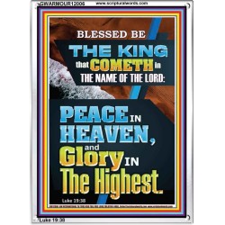 PEACE IN HEAVEN AND GLORY IN THE HIGHEST  Contemporary Christian Wall Art  GWARMOUR12006  "12x18"