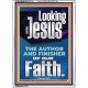 LOOKING UNTO JESUS THE FOUNDER AND FERFECTER OF OUR FAITH  Bible Verse Portrait  GWARMOUR12119  