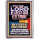 THE DAY OF THE LORD IS GREAT AND VERY TERRIBLE REPENT NOW  Art & Wall Décor  GWARMOUR12196  