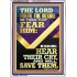 THE LORD FULFIL THE DESIRE OF THEM THAT FEAR HIM  Contemporary Christian Art Portrait  GWARMOUR12199  "12x18"