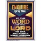 MEDITATE THE WORD OF THE LORD DAY AND NIGHT  Contemporary Christian Wall Art Portrait  GWARMOUR12202  