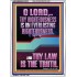 THY LAW IS THE TRUTH O LORD  Religious Wall Art   GWARMOUR12213  "12x18"