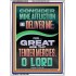 GREAT ARE THY TENDER MERCIES O LORD  Unique Scriptural Picture  GWARMOUR12218  "12x18"