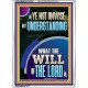 UNDERSTAND WHAT THE WILL OF THE LORD IS  Sanctuary Wall Picture Portrait  GWARMOUR12228  