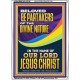 BE PARTAKERS OF THE DIVINE NATURE IN THE NAME OF OUR LORD JESUS CHRIST  Contemporary Christian Wall Art  GWARMOUR12236  