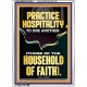 PRACTICE HOSPITALITY TO ONE ANOTHER  Contemporary Christian Wall Art Portrait  GWARMOUR12254  