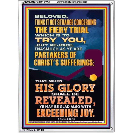 THE FIERY TRIAL WHICH IS TO TRY YOU  Christian Paintings  GWARMOUR12259  
