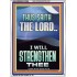I WILL STRENGTHEN THEE THUS SAITH THE LORD  Christian Quotes Portrait  GWARMOUR12266  "12x18"