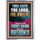 I WILL UPHOLD THEE WITH THE RIGHT HAND OF MY RIGHTEOUSNESS  Christian Quote Portrait  GWARMOUR12267  