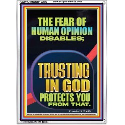 TRUSTING IN GOD PROTECTS YOU  Scriptural Décor  GWARMOUR12286  