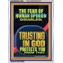 TRUSTING IN GOD PROTECTS YOU  Scriptural Décor  GWARMOUR12286  "12x18"