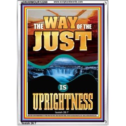 THE WAY OF THE JUST IS UPRIGHTNESS  Scriptural Décor  GWARMOUR12288  