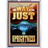 THE WAY OF THE JUST IS UPRIGHTNESS  Scriptural Décor  GWARMOUR12288  "12x18"