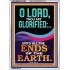 O LORD THOU ART GLORIFIED  Sciptural Décor  GWARMOUR12292  "12x18"