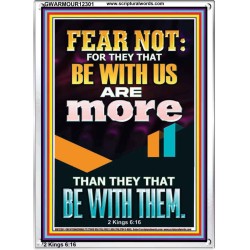 THEY THAT BE WITH US ARE MORE THAN THEM  Modern Wall Art  GWARMOUR12301  "12x18"