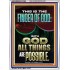 BY THE FINGER OF GOD ALL THINGS ARE POSSIBLE  Décor Art Work  GWARMOUR12304  "12x18"
