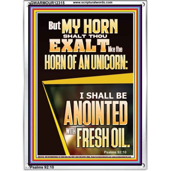 MY HORN SHALT THOU EXALT   Custom Contemporary Christian Wall Art  GWARMOUR12315  