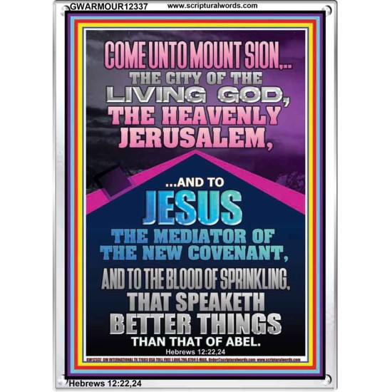 MOUNT SION THE HEAVENLY JERUSALEM  Unique Bible Verse Portrait  GWARMOUR12337  