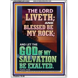 BLESSED BE MY ROCK GOD OF MY SALVATION  Bible Verse for Home Portrait  GWARMOUR12353  "12x18"