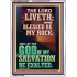 BLESSED BE MY ROCK GOD OF MY SALVATION  Bible Verse for Home Portrait  GWARMOUR12353  "12x18"