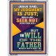 I SEEK NOT MINE OWN WILL BUT THE WILL OF THE FATHER  Inspirational Bible Verse Portrait  GWARMOUR12385  