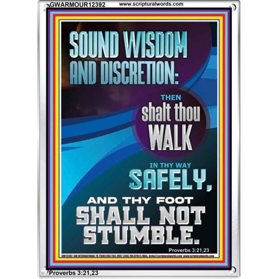 THY FOOT SHALL NOT STUMBLE  Bible Verse for Home Portrait  GWARMOUR12392  