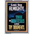 LORD GOD ALMIGHTY TRUE AND RIGHTEOUS ARE THY JUDGMENTS  Ultimate Inspirational Wall Art Portrait  GWARMOUR12661  "12x18"