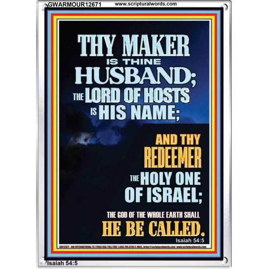 THY MAKER IS THINE HUSBAND THE LORD OF HOSTS IS HIS NAME  Unique Scriptural Portrait  GWARMOUR12671  
