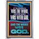 IN THE BEGINNING WAS THE WORD AND THE WORD WAS WITH GOD  Unique Power Bible Portrait  GWARMOUR12936  