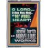 WITH MY WHOLE HEART I WILL SHEW FORTH ALL THY MARVELLOUS WORKS  Bible Verses Art Prints  GWARMOUR12997  "12x18"