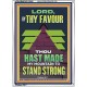 BY THY FAVOUR THOU HAST MADE MY MOUNTAIN TO STAND STRONG  Scriptural Décor Portrait  GWARMOUR13008  