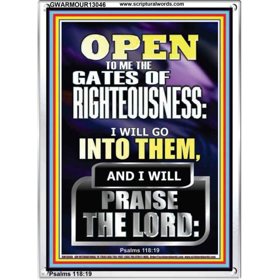 OPEN TO ME THE GATES OF RIGHTEOUSNESS I WILL GO INTO THEM  Biblical Paintings  GWARMOUR13046  