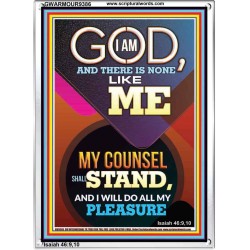 MY COUNSEL SHALL STAND  Ultimate Inspirational Wall Art Portrait  GWARMOUR9386  "12x18"